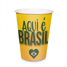 COPO PAPEL COPA 2022 240ML PT C/8 UN