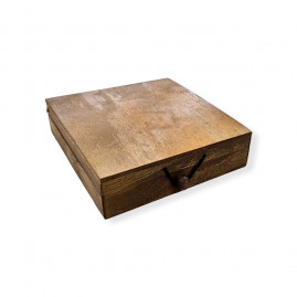 MALETA DECORATIVA NATURAL RUSTICA TAM M 18X17X5CM C/1 UN