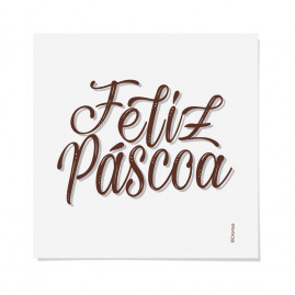 CARTELA TRANSFER P/TECIDO FELIZ PASCOA 8,5X9,5 PT C/2 UN