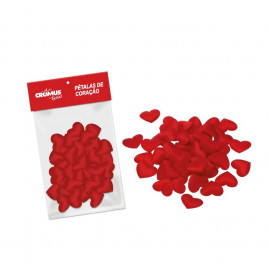 CONFETE PETALA CORACAO ECONOMICA ROMANTICA C/150G C/1 UN