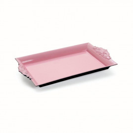 BANDEJA DECORATIVA PROVENCAL ROSA 32X18X3 C/1 UN