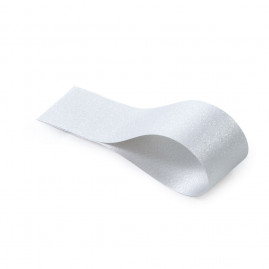 FITA PLASTICA GLITTER PRATA 18MMX25M C/1 UN