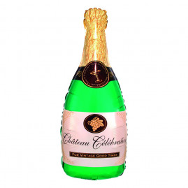 BALAO METALIZADO CHAMPAGNE 19X41 C/1 UN