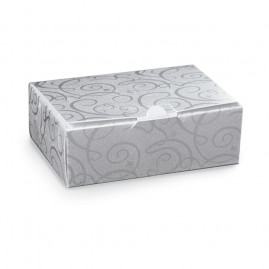 MINI CAIXA RET PRATICE GLAMOUR PRATA M 10X7.5X3.5 C/1 UN