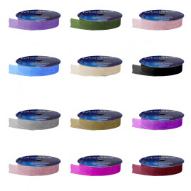 FOC-1051/16MM FITA ORGANZA MERITA SORTIDOS (VENDA P/METRO)