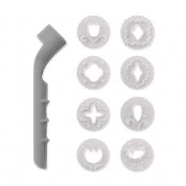CORTADOR/MARCADOR P/PASTA AMERICANA PLAST 15 CM KIT C/9 UN