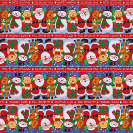 SACO PEROL 15X22 TURMA DO NOEL PT C/100 UN