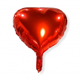 BALAO METAL.C60 CM CORACAO VERMELHO