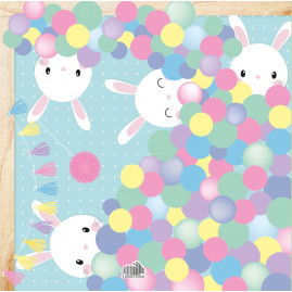EXPRESS PASCOA SOFT 35X35 PT C/25 UN