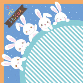 EXPRESS LUKES FAMILY AZUL 35X35 PT C/25 UN