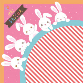 EXPRESS LUKES FAMILY ROSA 35X35 PT C/25 UN