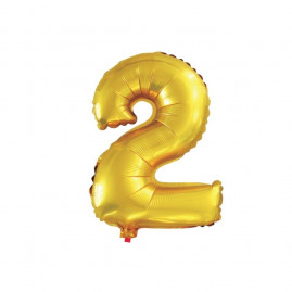 BALAO DOURADO NUMERO 2 - 16 POLEGADAS 40 CM