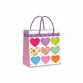 SACOLA LAM PATCHWORK MINI 10,5X9,5X4 C/1 UN