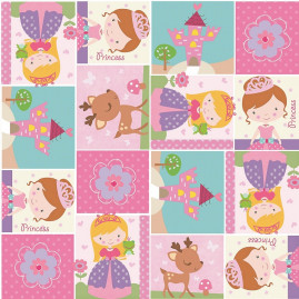 SACO PEROL 45X59 MAGIA DAS PRINCESAS PT C/25 UN