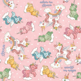 SACO PEROL 60X90 UNICORNIOS PT C/25 UN