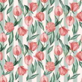 SACO PEROL 45X59 TULIPS PT C/25 UN