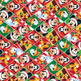 SACO LIC 15X29 NATAL TURMA DO MICKEY PT C/50 UN
