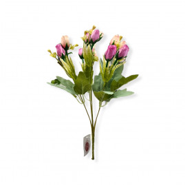 BUQUE BOTAO MINI ROSA VL/CORAL TAM 30CM C/1 UN