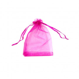 SAQUINHO DE ORGANZA TAM 35X55CM ROSA CLARO C/1 UN