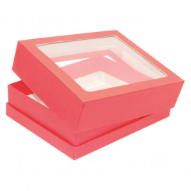 CAIXA RETANGULAR RIGIDA N 180 19.5X16X7 VERMELHO - TOQUIO