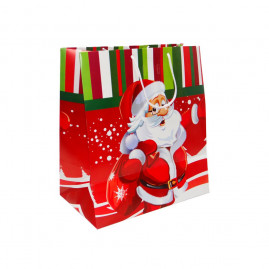 SACOLA NATAL M 30X18X34CM NOEL C/1 UN