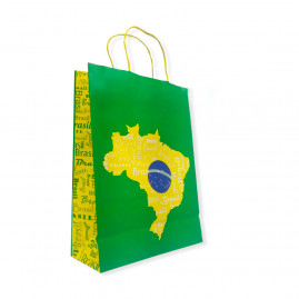 SACOLA BRASIL TAM M 24X31X10CM C/1 UN