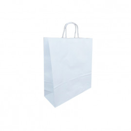 SACOLA BRANCA TAM M 24X31X10CM C/1 UN