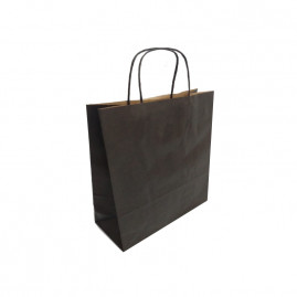 SACOLA KRAFT PRETA TAM GG 35X35X12CM C/1 UN