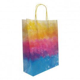 SACOLA ARCO IRIS TAM M 24X31X10CM C/1 UN