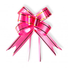 LACO PLASTICO 30MMX48CM ROSA C/FRISO DOURADO PT C/10 UN